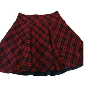 Lauren Ralph Lauren Wool Blend Plus size 16 plaid skirt